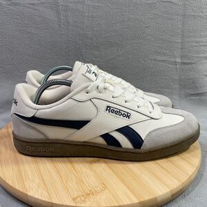 Reebok Galaxy 7 Mens Size 10 Retro Gum Sole Shoes Sneakers White Cream Suede